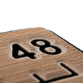 SeaDek 48” Routed Ruler - 6mm - Brushed Texture - Mocha/Black — marine deck / galley