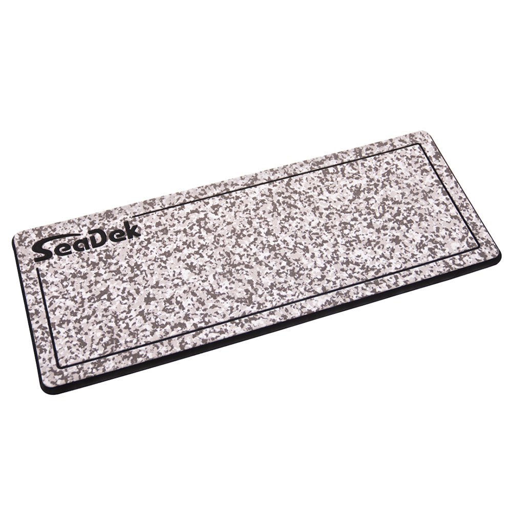 SeaDek 16” x 39" 20mm Dual Density Large Helm Pad w/SeaDek Logo - Brushed Texture - Snow Camo/Black (406.4mm x 990.6mm x 20mm) — marine deck / galley