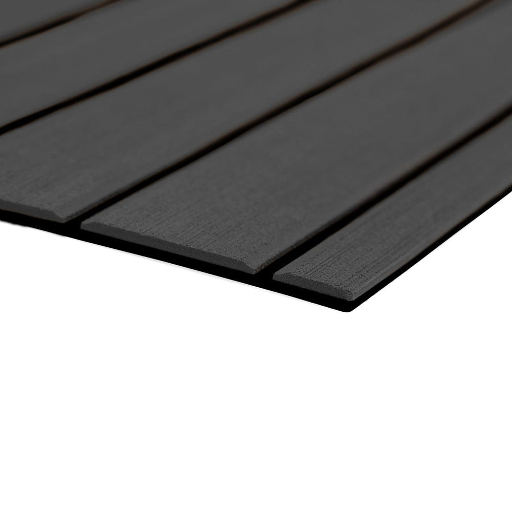 SeaDek 40" x 80" 6mm Teak Full Sheet - Brushed Texture - Dark Grey/Black (1016mm x 2032mm x 6mm) — marine deck / galley