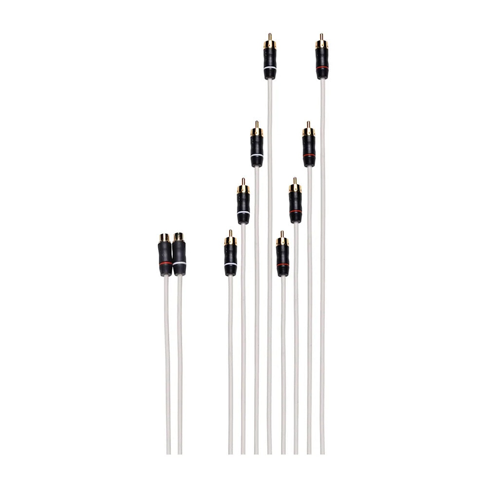 Fusion Performance RCA Cable - Dual Female to 8-Way Male — marine rca cables