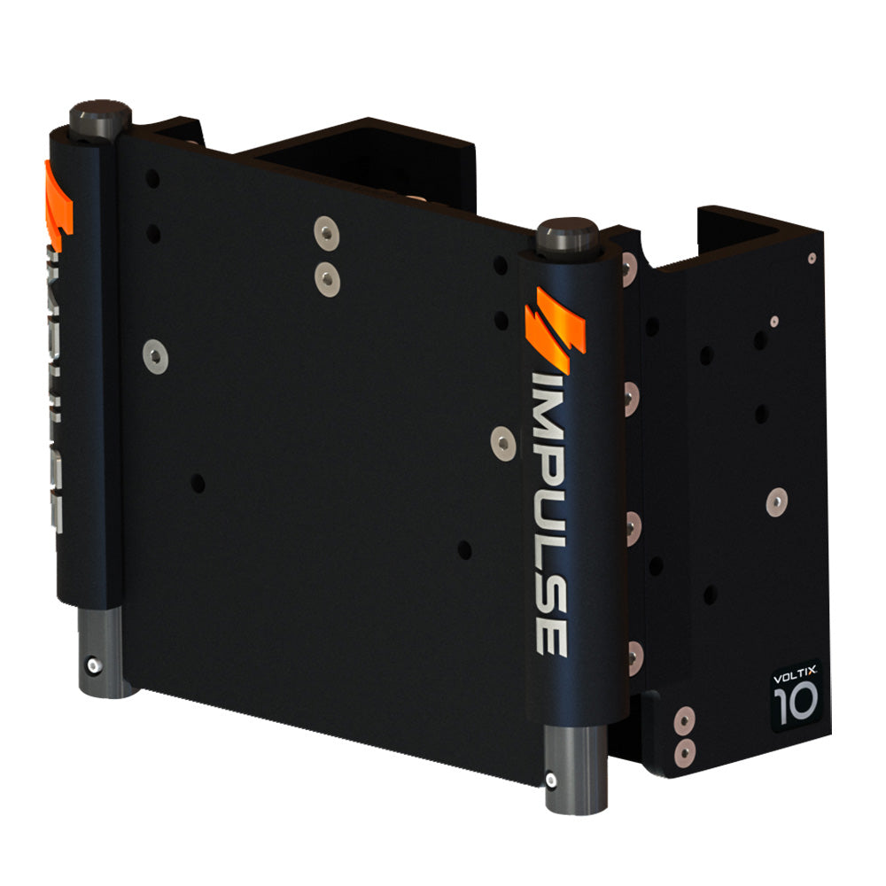 IMPULSE 10" Set Back Electric Jack Plate w/Standard Control - Black Anodize — marine jack plates