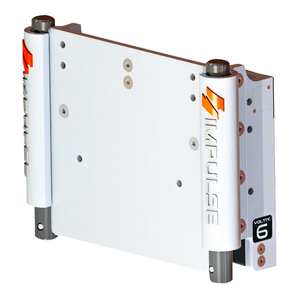 IMPULSE XL 6" Set Back Electric Jack Plate w/Standard Control - White Cerakote — marine jack plates