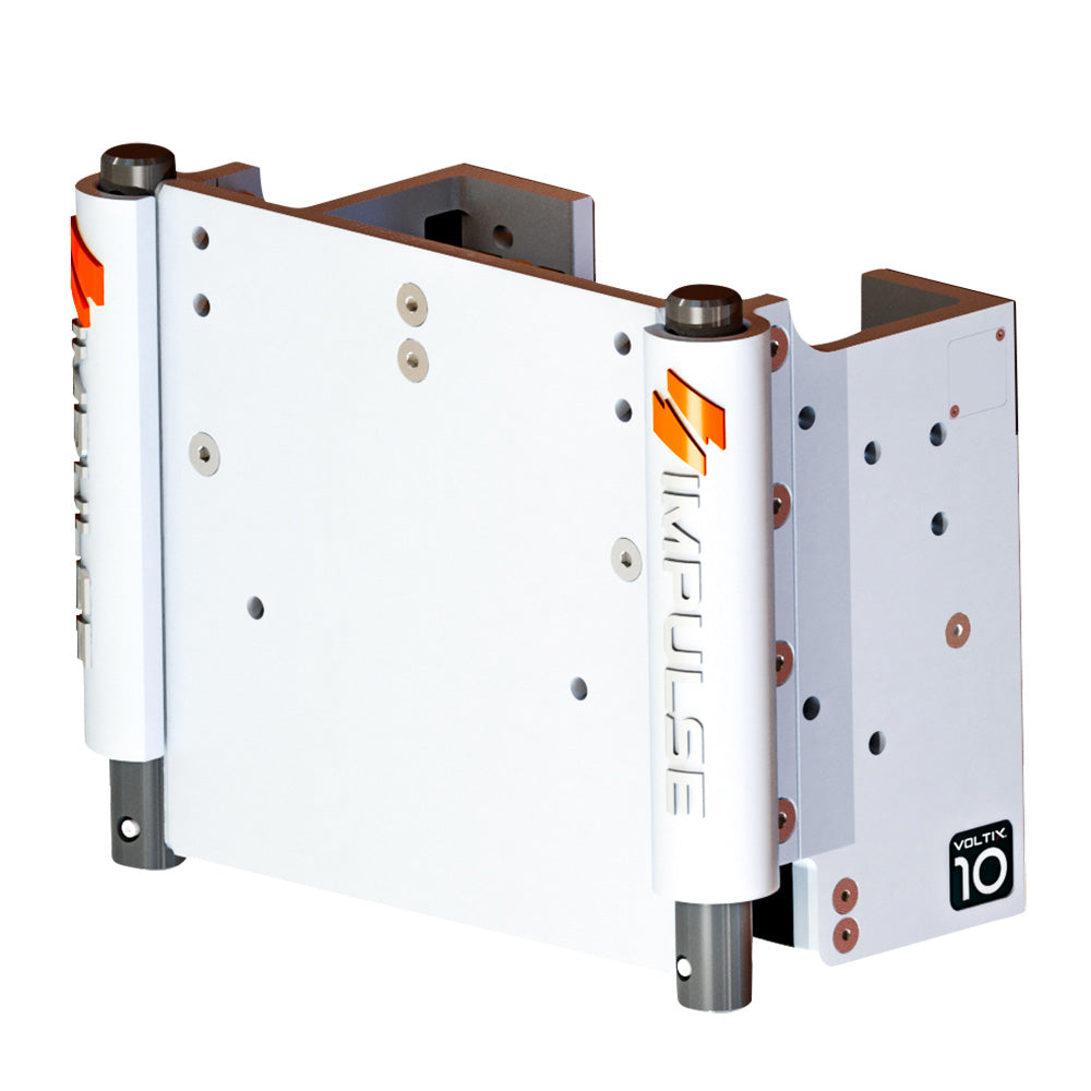 IMPULSE XL 10" Set Back Electric Jack Plate w/Standard Control - White Cerakote — marine jack plates