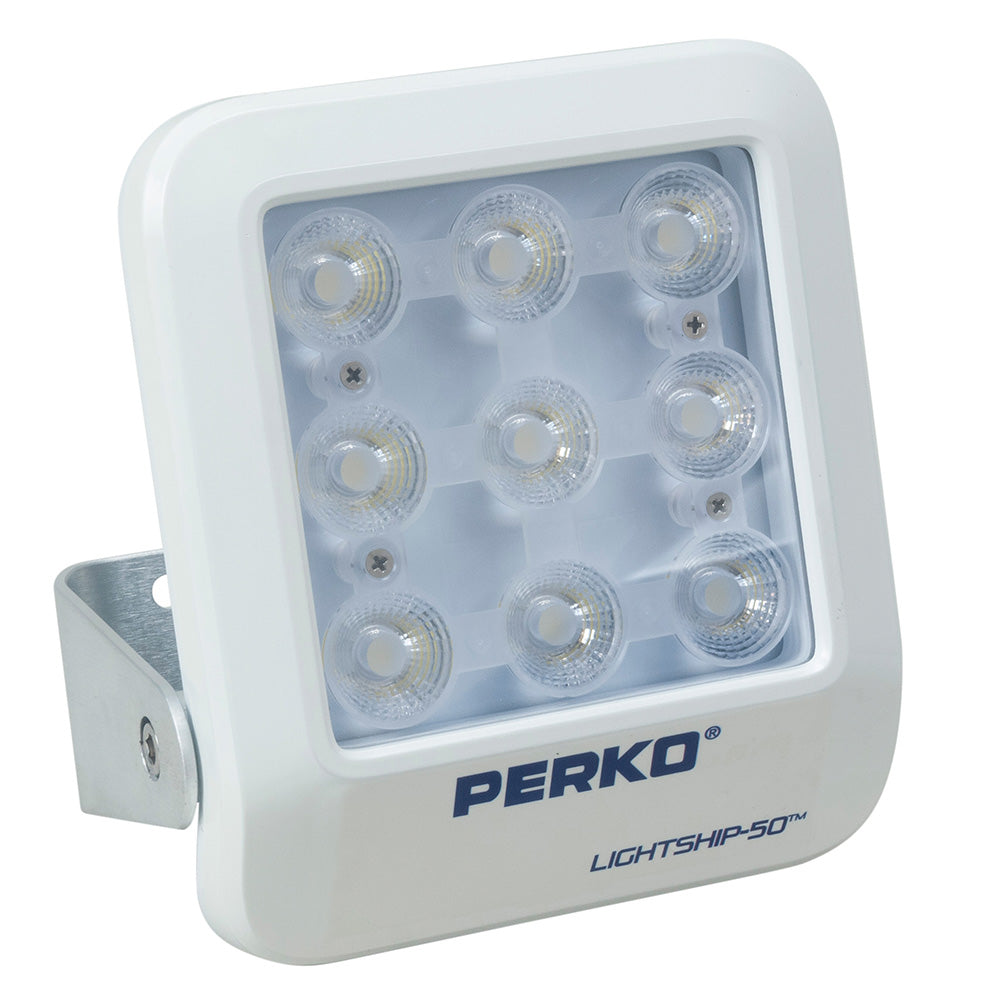 Perko Lightship 50 LED High Performance Floodlight - 12/24V - White — marine flood/spreader lights