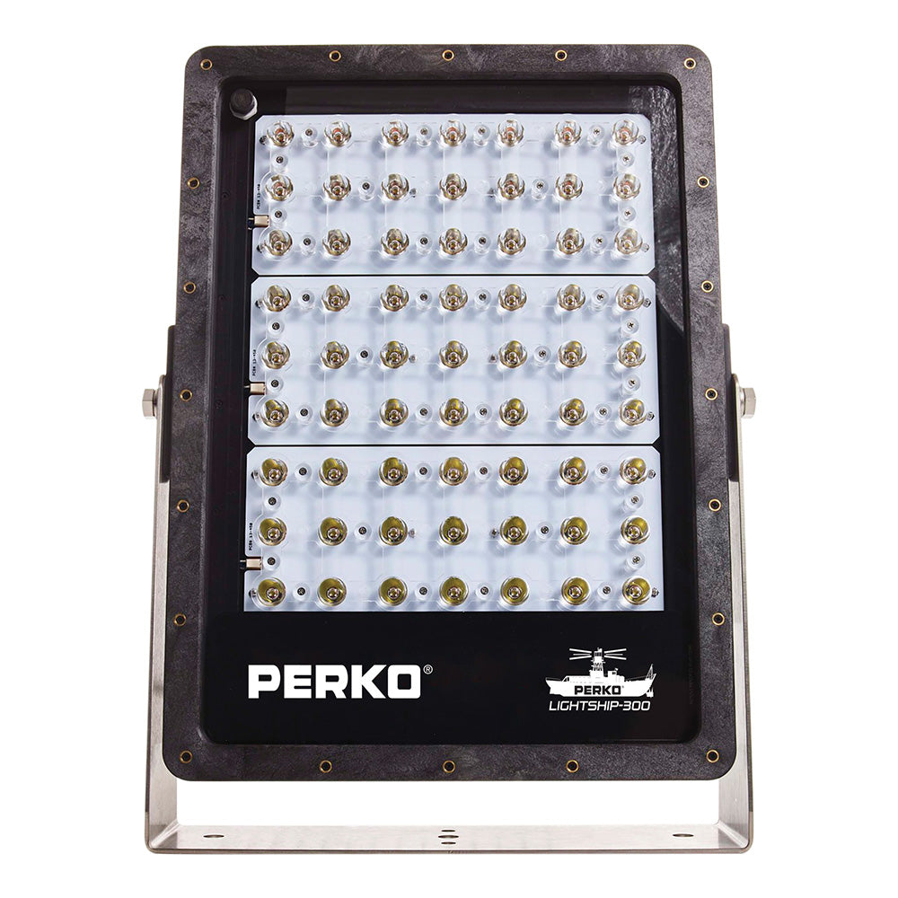Perko Lightship 300 LED High Performance Spotlight - 12/24V - Black — marine flood/spreader lights