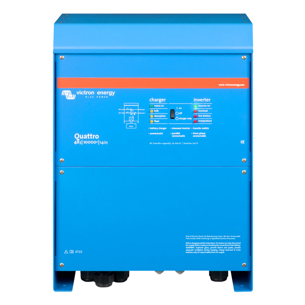 Victron Energy Victron Quattro 48/10000 140-100/100 120V VE.Bus UL-Listed — marine charger/inverter combos