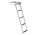 Whitecap 304 Stainless Steel 4-Step Sliding Under Platform Ladder — marine ladders