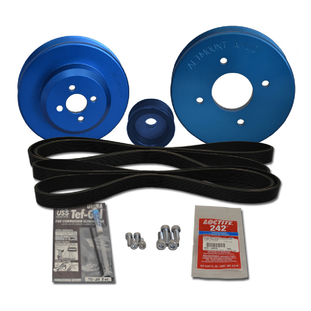 Balmar Yanmar Pulley Kit f/4JH, 4JHE, -TE, -HTE, -DTE — marine alternators
