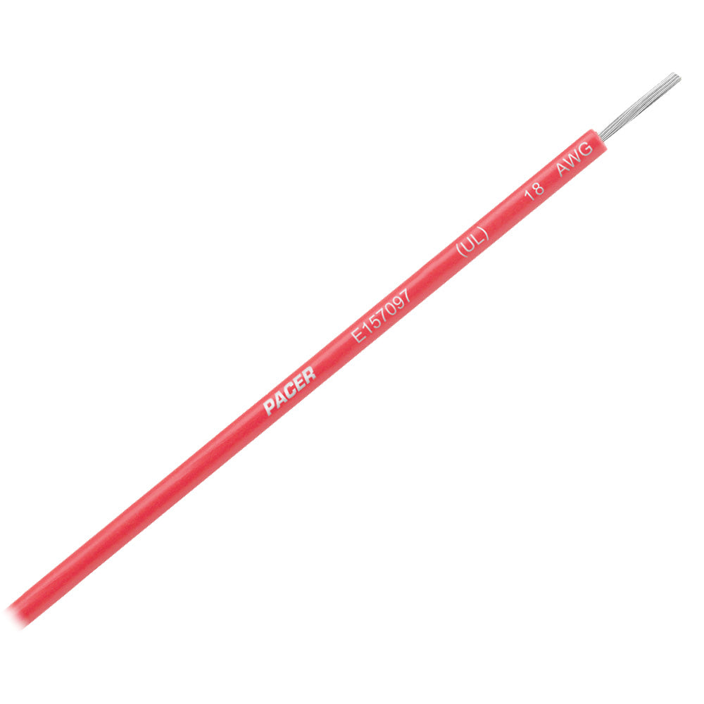 Pacer Red 18 AWG UL Marine Wire - 35' — marine wire