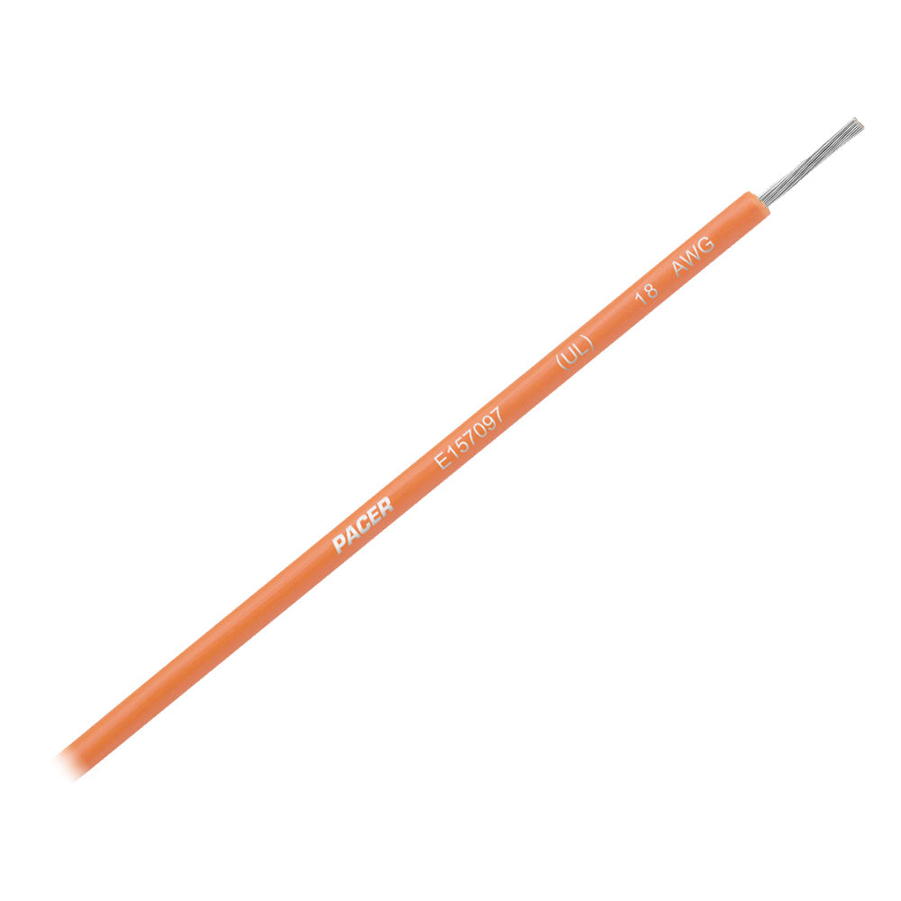 Pacer Orange 18 AWG UL Marine Wire - 35' — marine wire