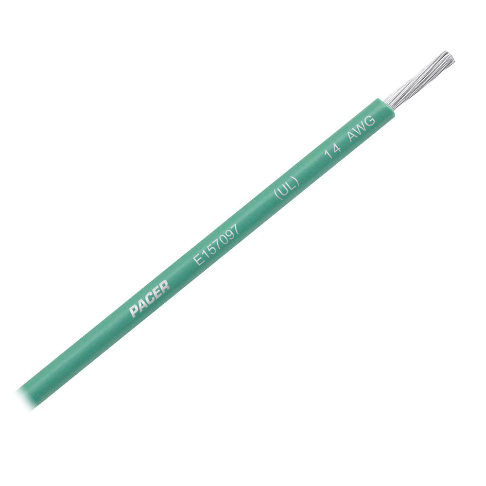 Pacer Green 14 AWG Primary Wire - 25' — marine wire