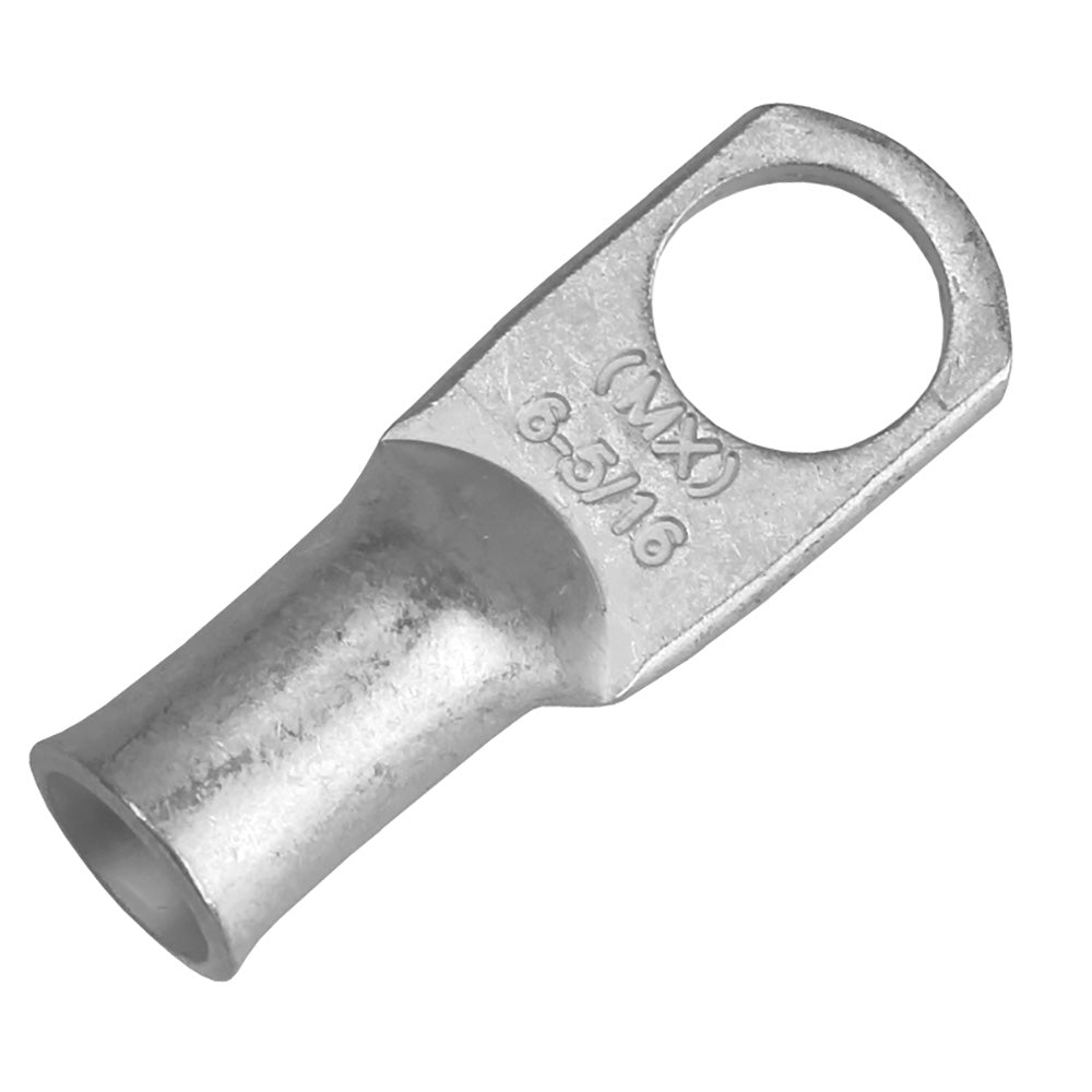 Pacer Tinned Lug 6 AWG - 5/16" Stud Size - 10 Pack — marine terminals
