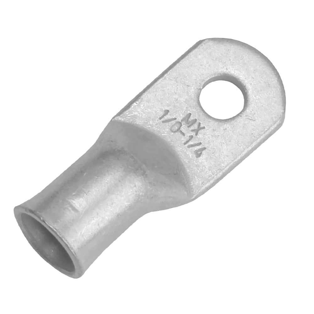 Pacer Tinned Lug 1/0 AWG - 1/4" Stud Size - 10 Pack — marine terminals