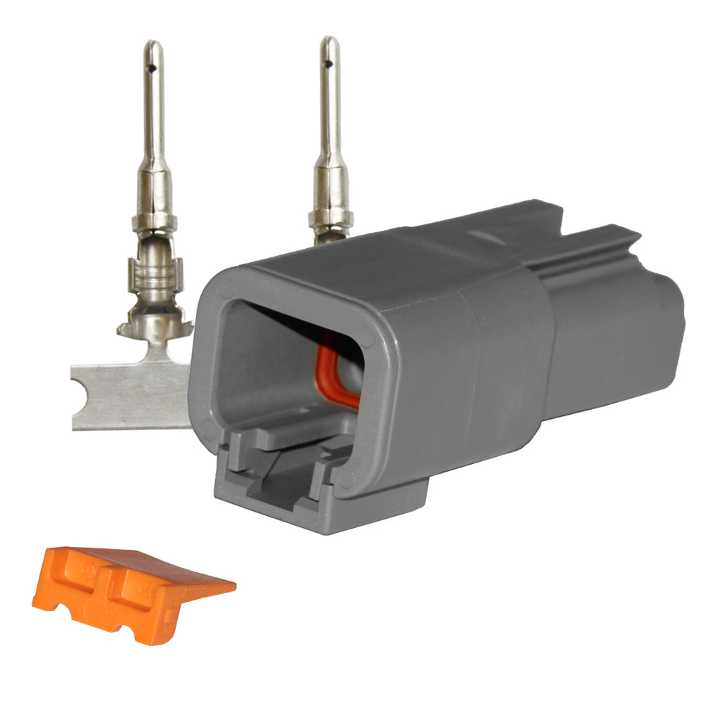 Pacer DTP Deutsch Receptacle Repair Kit - 14-12 AWG (2 Position) — marine terminals