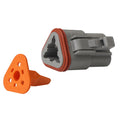 Pacer Deutsch DT Plug & Wedge Lock Kit - 3 Position - 10 Pack — marine terminals