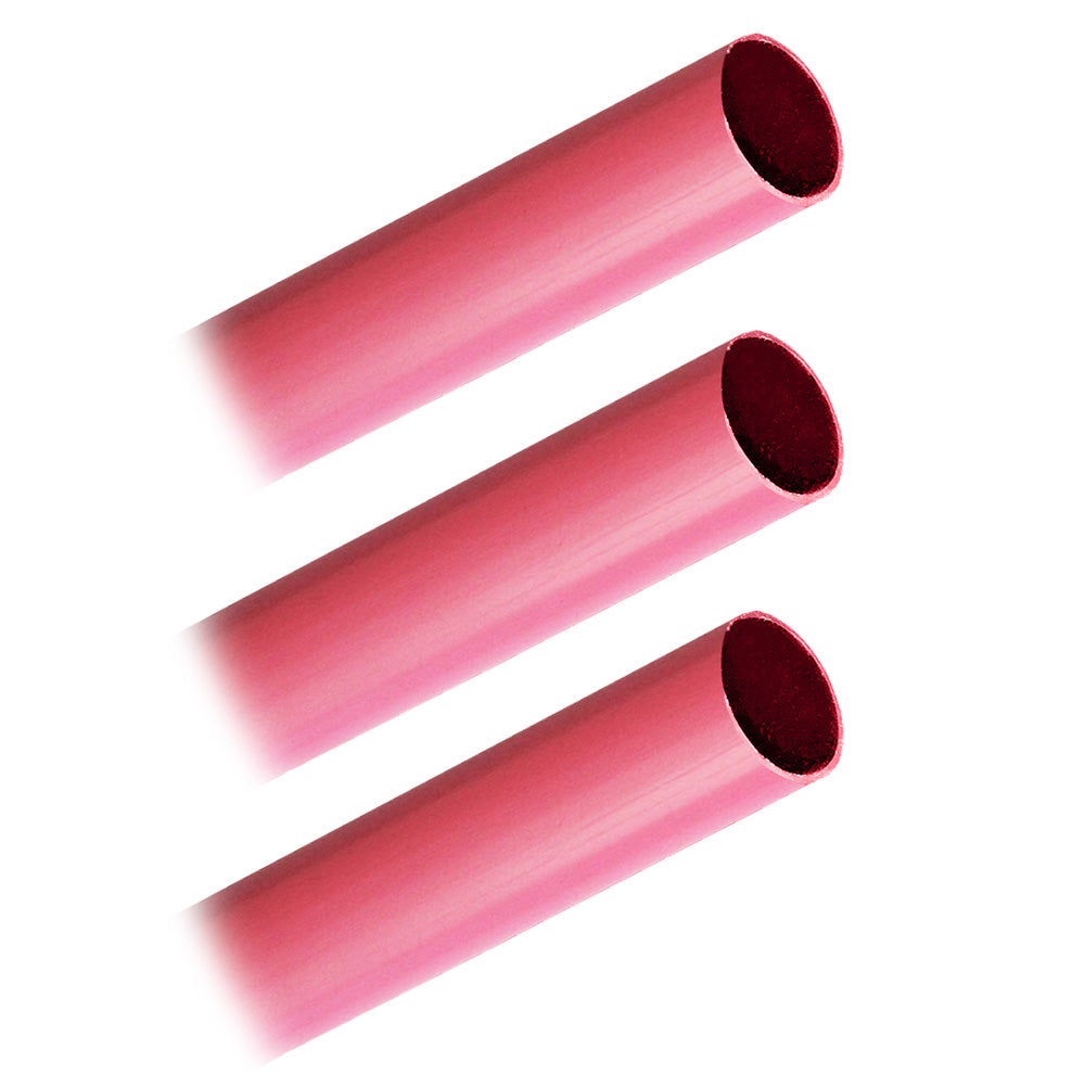Pacer Battery Cable Heavy Wall Heat Shrink Tubing - 3/4" x 12" - Red (3-Pieces) — marine wire management