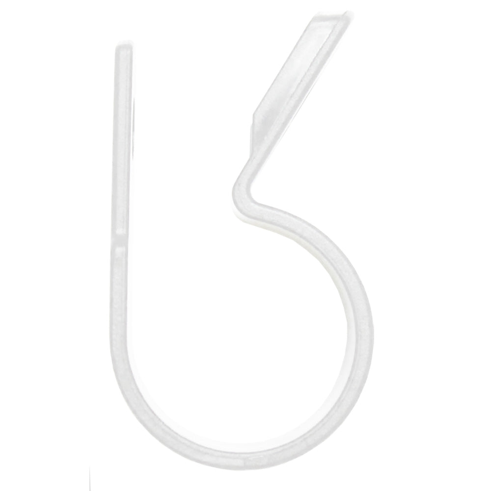 Pacer Nylon C-Clamps - 1/4" - Natural Color - 25 Pack — marine wire management
