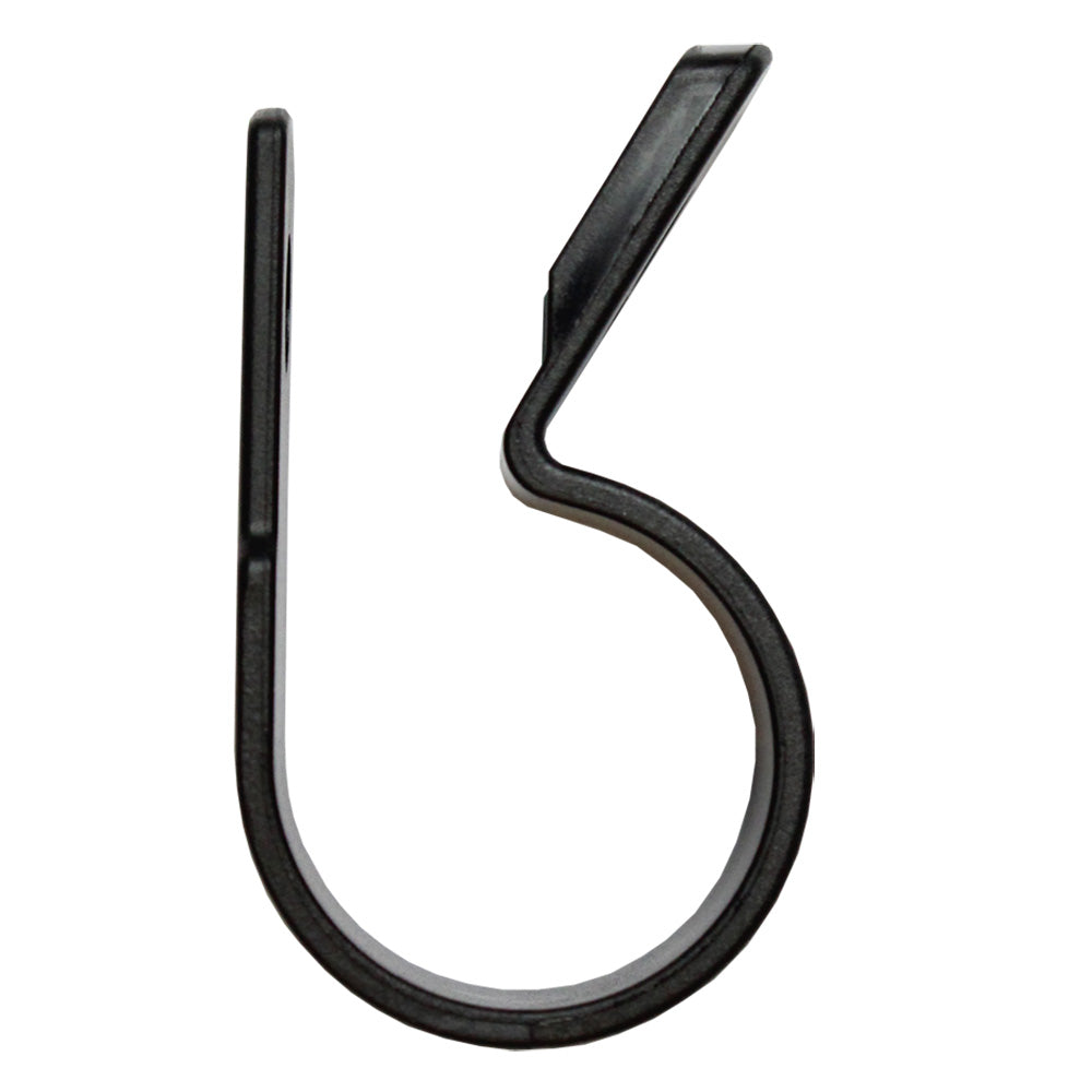 Pacer UV Resistant Nylon C-Clamps - 5/8" - Black - 25 Pack — marine wire management