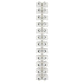 Pacer 40A Euro Style Terminal Block - 12 Positions - 5 Pack — marine terminals