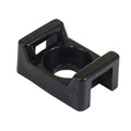 Pacer Screw Down Cable Tie Mount - #8 Screw Mount Method - Black - 100 Pack — marine wire management