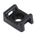 Pacer Screw Down Cable Tie Mount - #10 Screw Mount Method - Black - 100 Pack — marine wire management