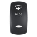 Pacer Actuator - 'BILGE' f/V Series Contura Switches - Black - Laser Etched (Top/Bottom Light) — marine switches & accessories