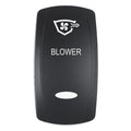 Pacer Actuator - 'BLOWER' f/V Series Contura Switches - Black - Laser Etched (Top/Bottom Light) — marine switches & accessories