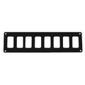 Pacer Switch Panel - 8 Switch & 1 Row - 12.5" x 2.75" - Black Powder Coated Aluminum — marine electrical panels
