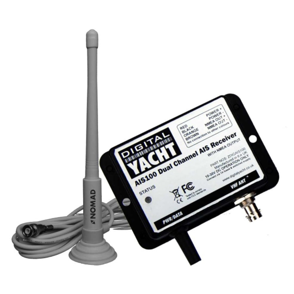 Digital Yacht AIS100 AIS USB Receiver w/QMax Portable Antenna — marine ais systems