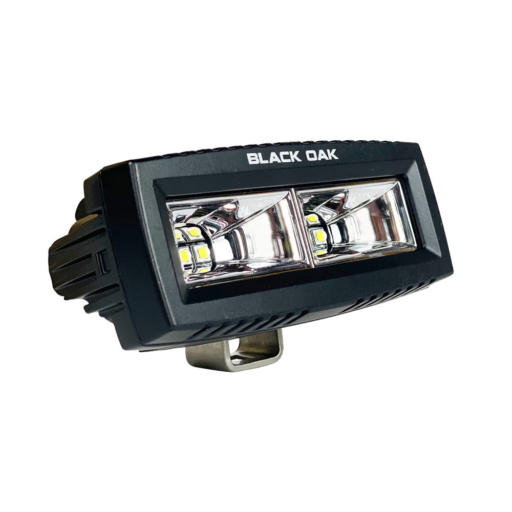 Black Oak LED Black Oak 4" Marine Spreader Light Flood Scene LED Pro Series 3.0 - Black — marine flood/spreader lights