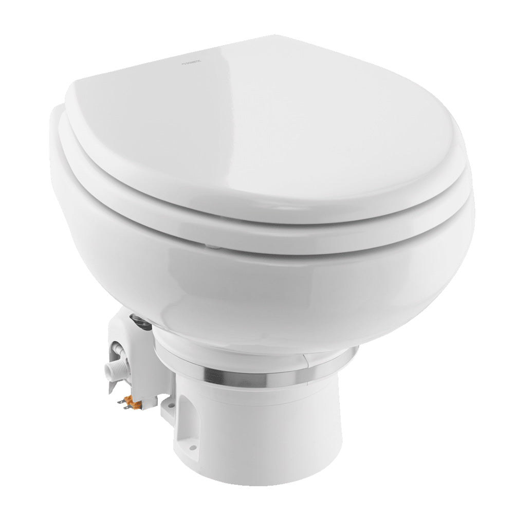 Dometic MasterFlush MF 7120 - White - Electric Macerating Toilet w/Orbit Base & Slow Close Seat - Freshwater - 12V — marine marine sanitation