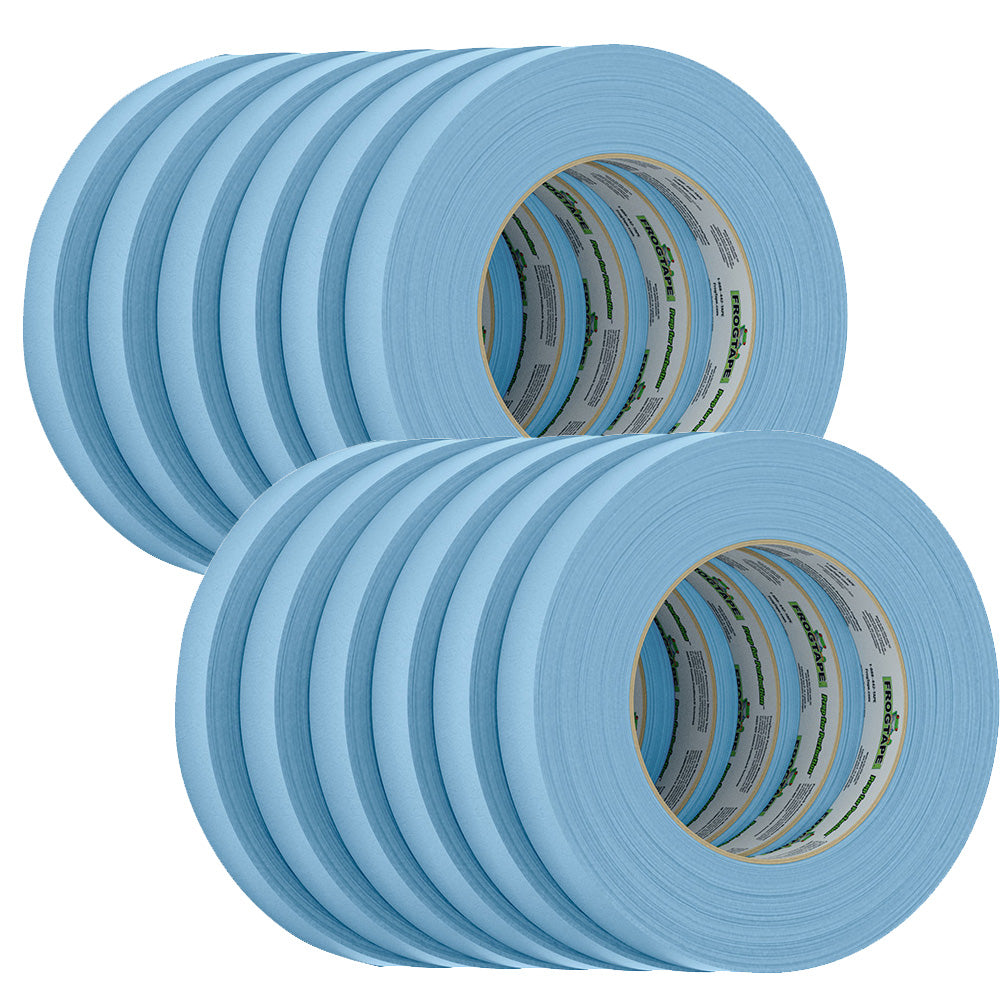 FrogTape CP 250 Medium-High Adhesion Masking Tape - 18MM x 55M x 12-Pack - Light Blue - Rated f/250°F — marine adhesives/sealants/tapes