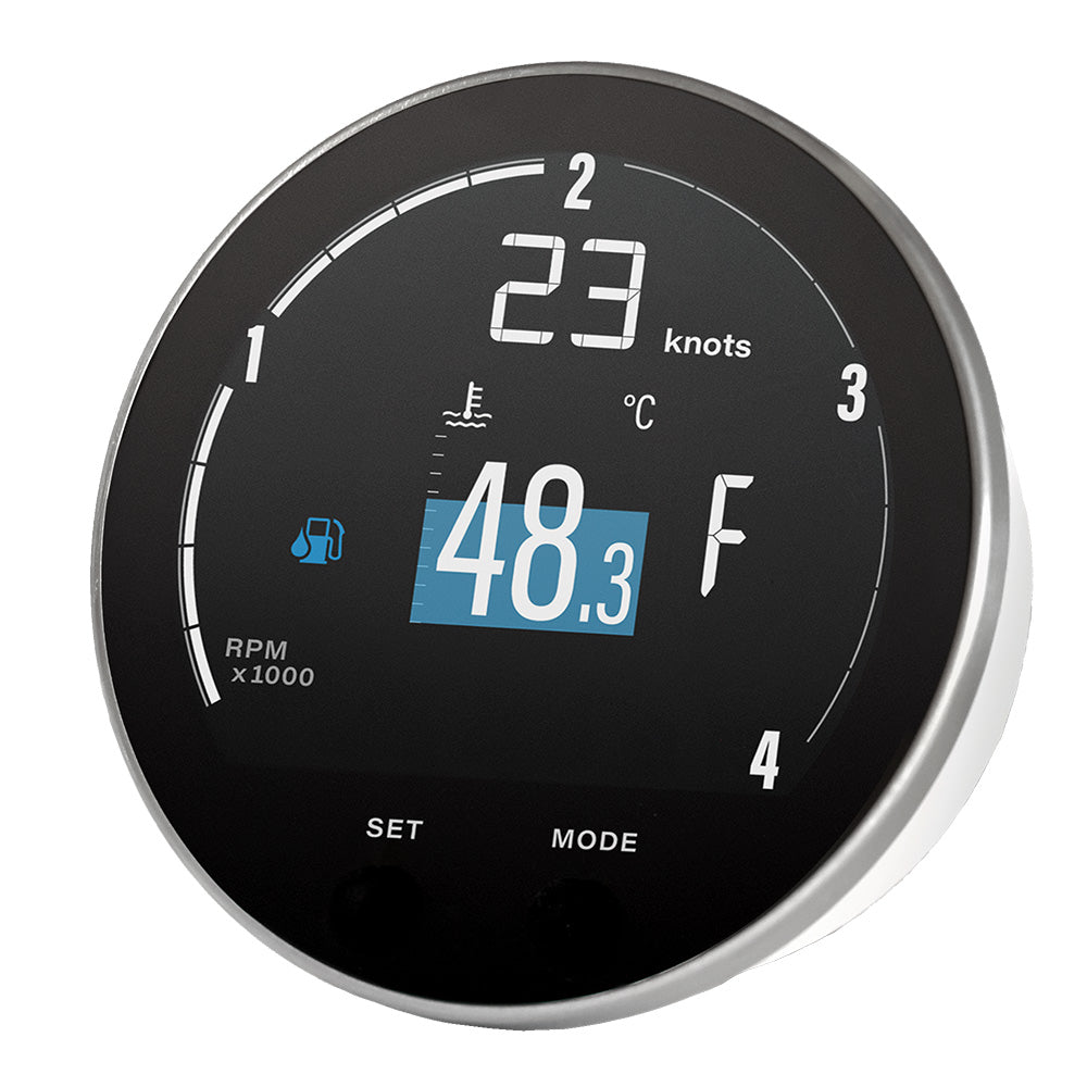 Veratron 85mm (3-3/8") VMH-35D Diesel Multifunction Gauge - NMEA2000 Certified (12-24V) — marine gauges