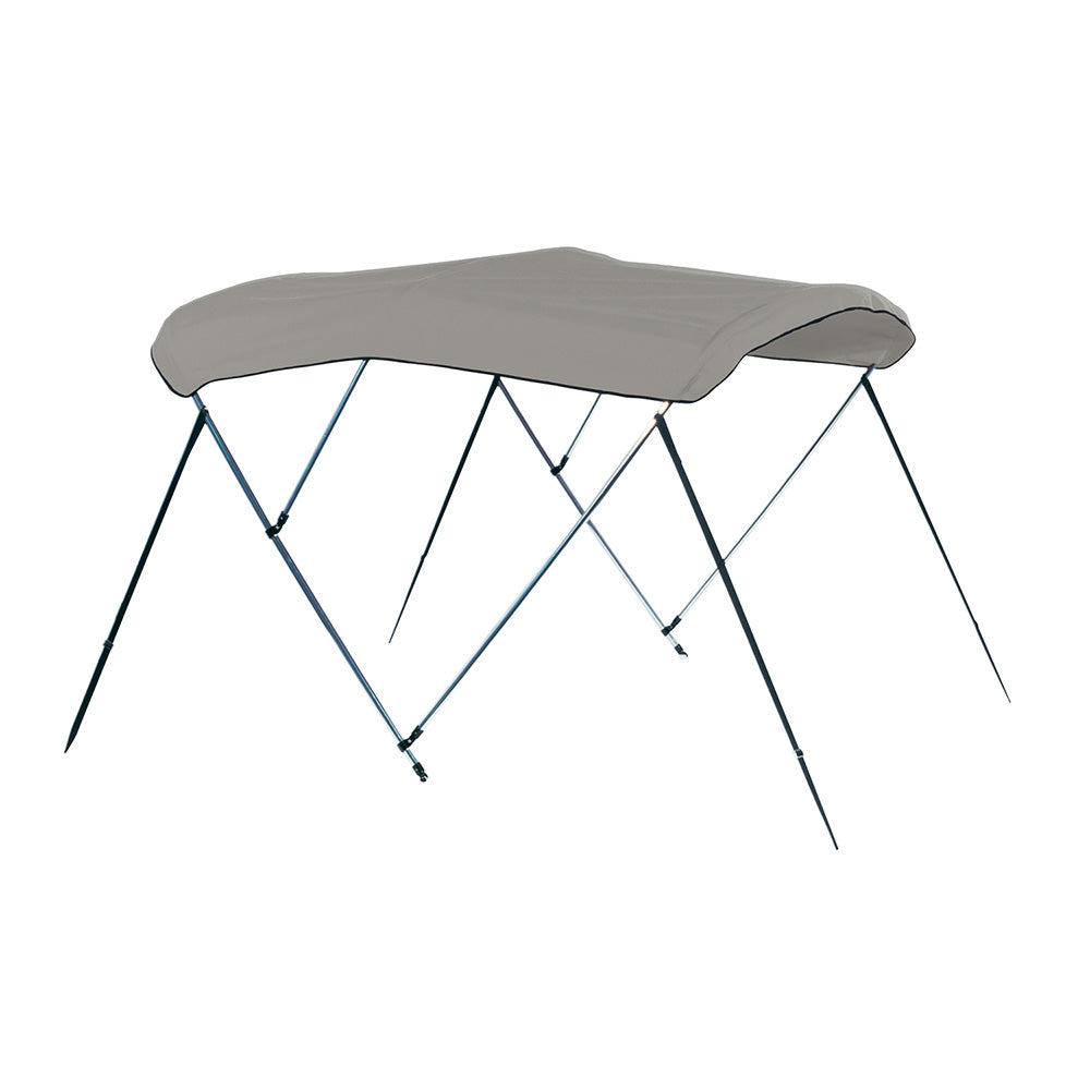 Carver by Covercraft Carver 3 Bow 4681U Bimini Top with Boot - Cadet Grey Acrylic — marine biminis/shades/umbrellas