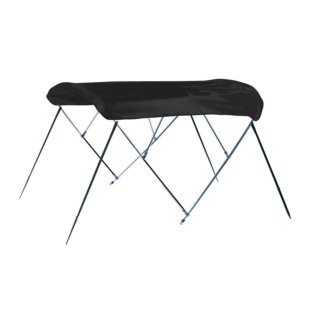 Carver by Covercraft Carver 3 Bow 4669U Bimini Top with Boot - Black Acrylic — marine biminis/shades/umbrellas