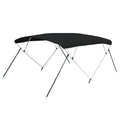 Carver by Covercraft Carver 3 Bow 5487U Bimini Top with Boot - Black Acrylic — marine biminis/shades/umbrellas