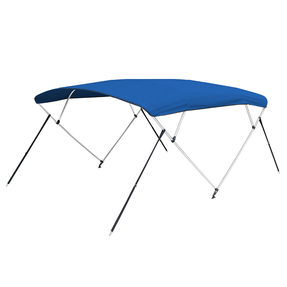 Carver by Covercraft Carver 3 Bow 5487U Bimini Top with Boot - Pacific Blue Acrylic — marine biminis/shades/umbrellas