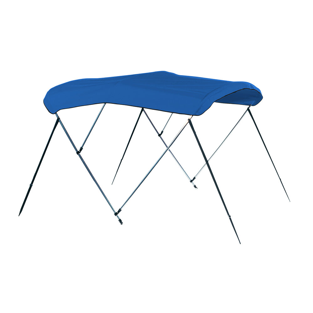 Carver by Covercraft Carver 3 Bow 4675U Bimini Top with Boot - Pacific Blue Acrylic — marine biminis/shades/umbrellas