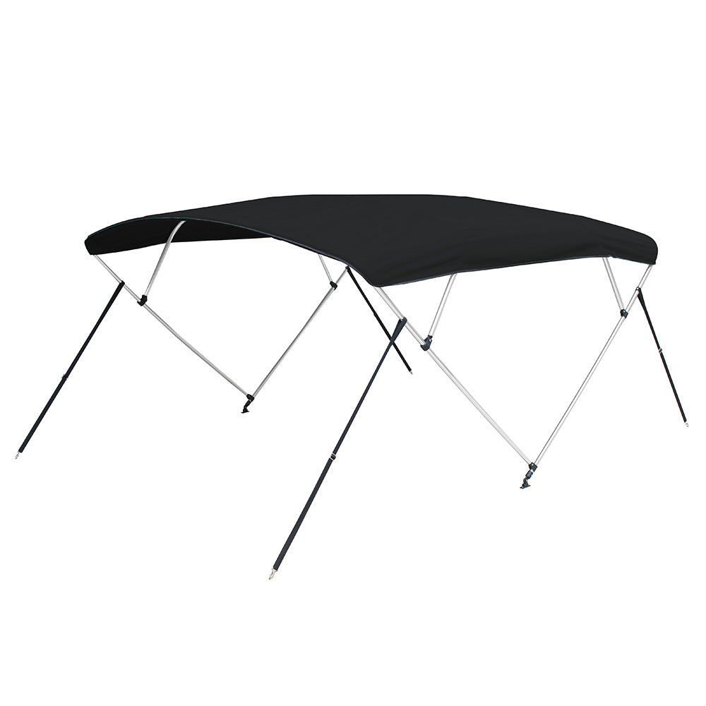 Carver by Covercraft Carver 3 Bow 5481U Bimini Top with Boot - Black Acrylic — marine biminis/shades/umbrellas