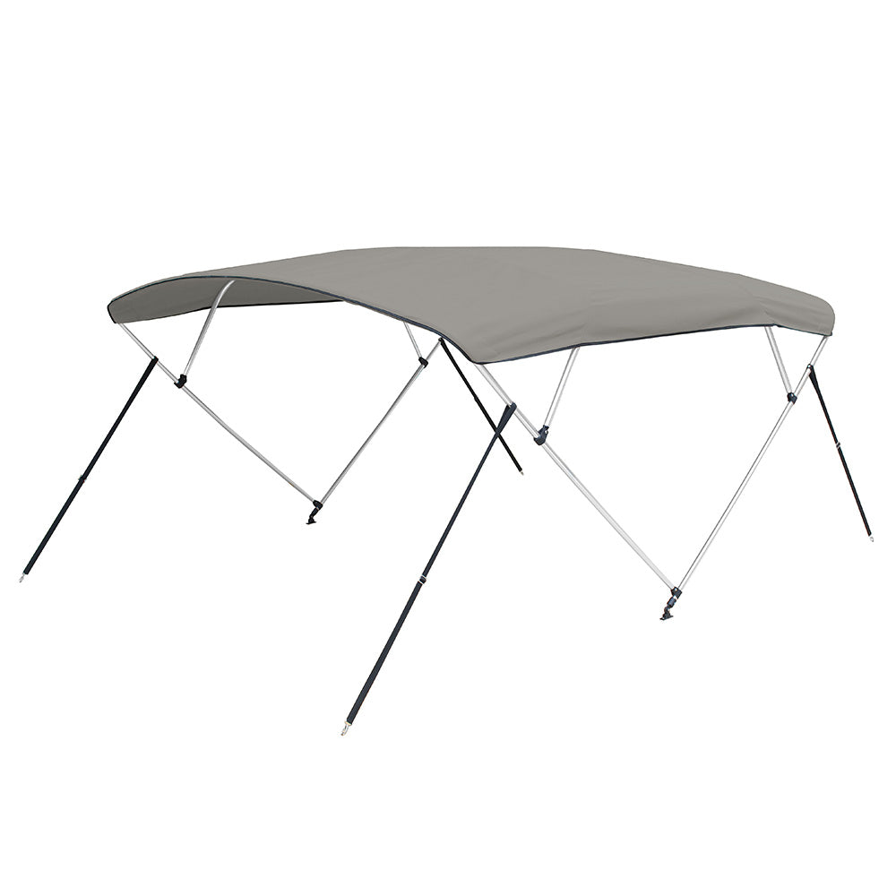 Carver by Covercraft Carver 3 Bow 5481U Bimini Top with Boot - Cadet Grey Acrylic — marine biminis/shades/umbrellas