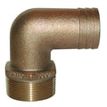 GROCO 3" NPT Bronze 90 Degree Pipe to Hose Fitting — marine fittings
