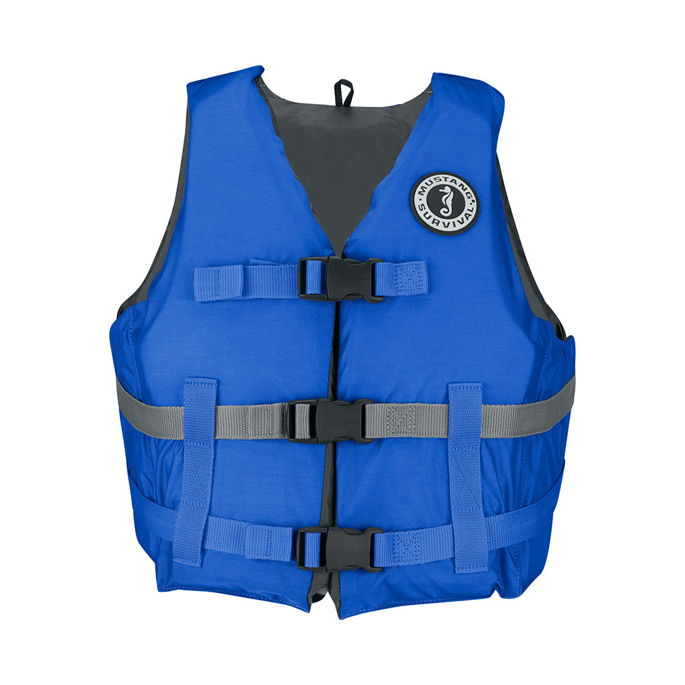 Mustang Survival Mustang Livery Foam Vest - XL/XXL - Blue — marine personal flotation devices