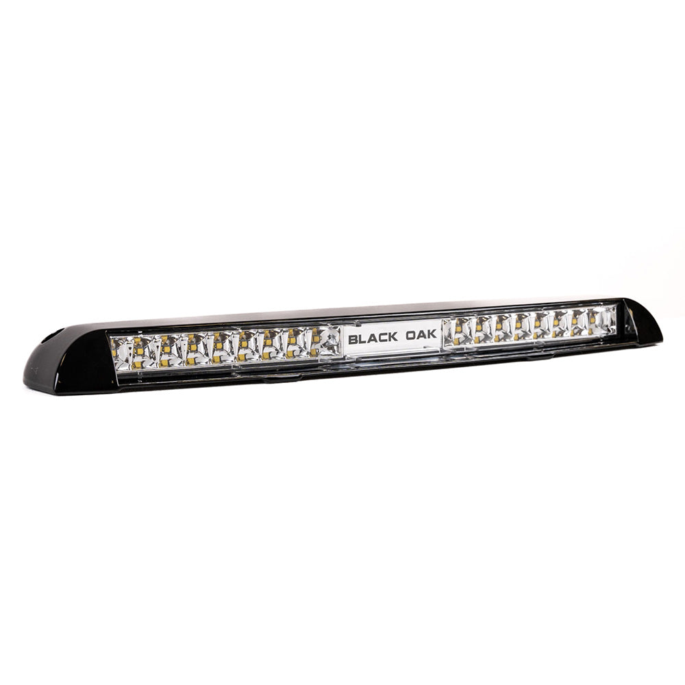 Black Oak LED Black Oak Low Profile Marine Bar - Flood - Black — marine light bars