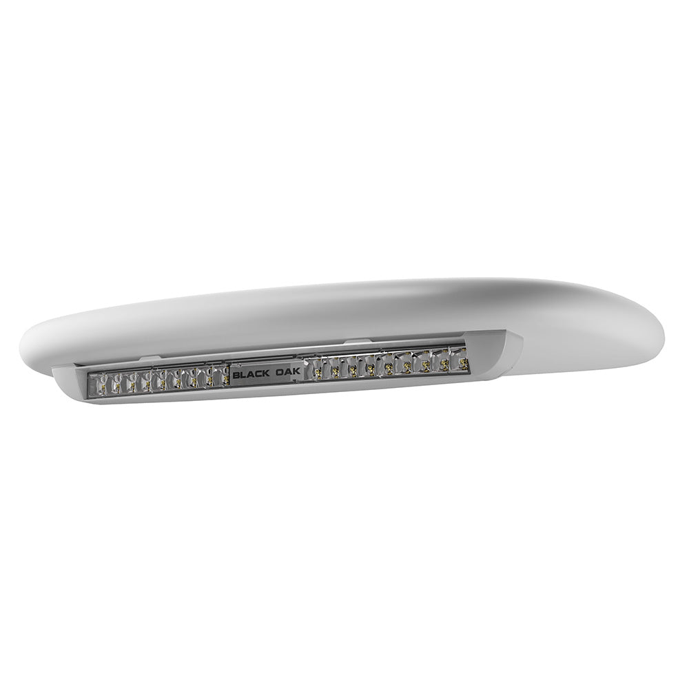 Black Oak LED Black Oak Low Profile Marine Bar - Flood - Undermount - White — marine light bars