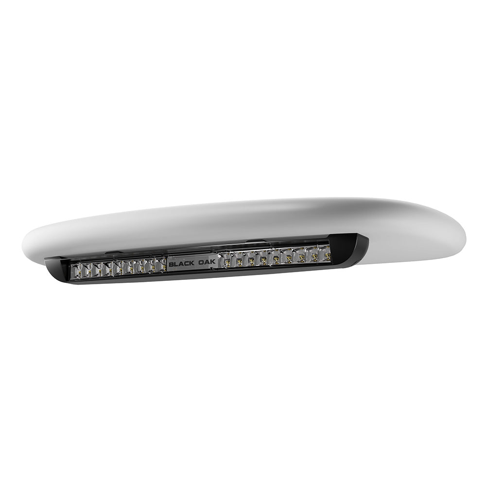 Black Oak LED Black Oak Low Profile Marine Bar - Flood - Undermount - Black — marine light bars