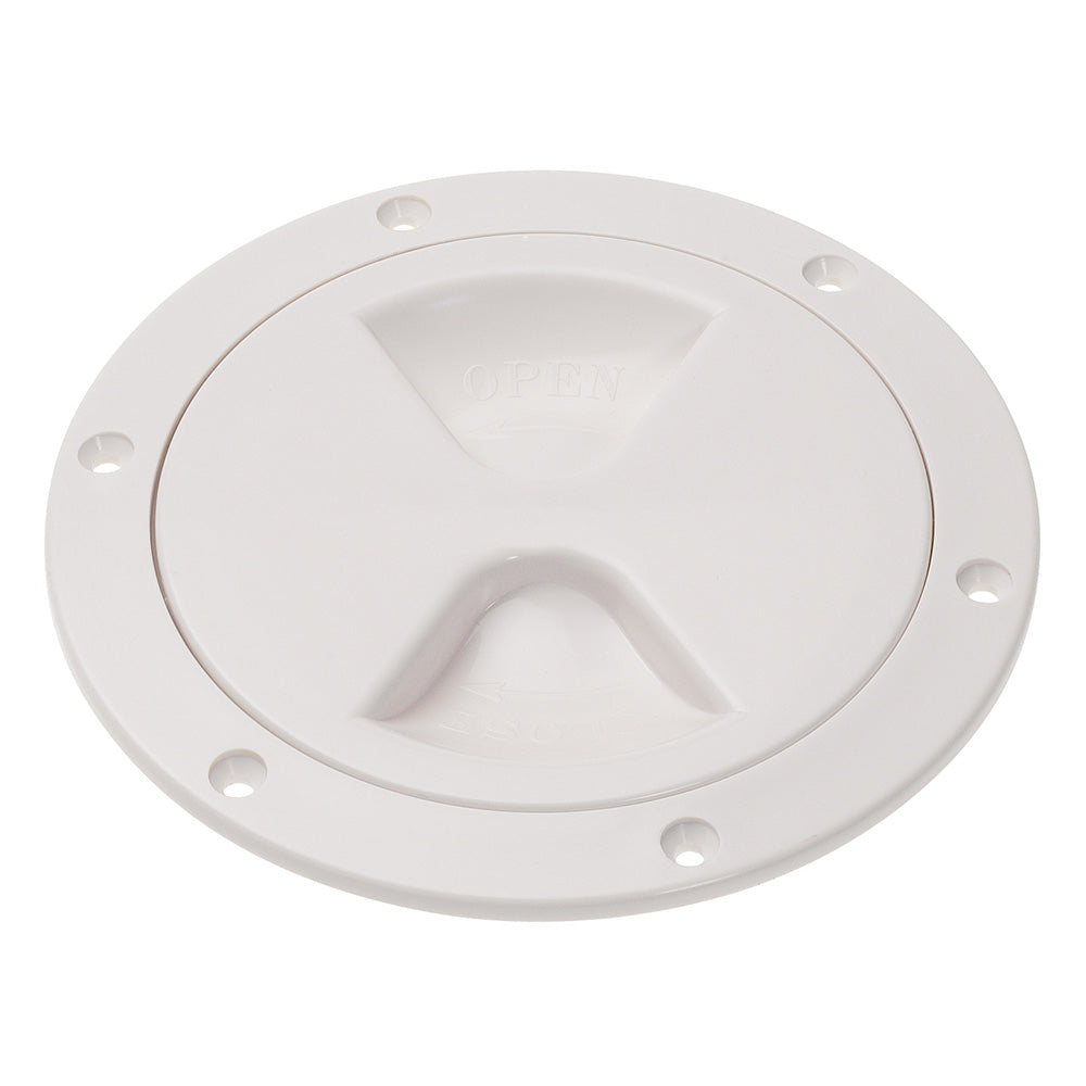 Barton Marine Screw Inspection Cover - 6" (103mm) - White — marine hardware