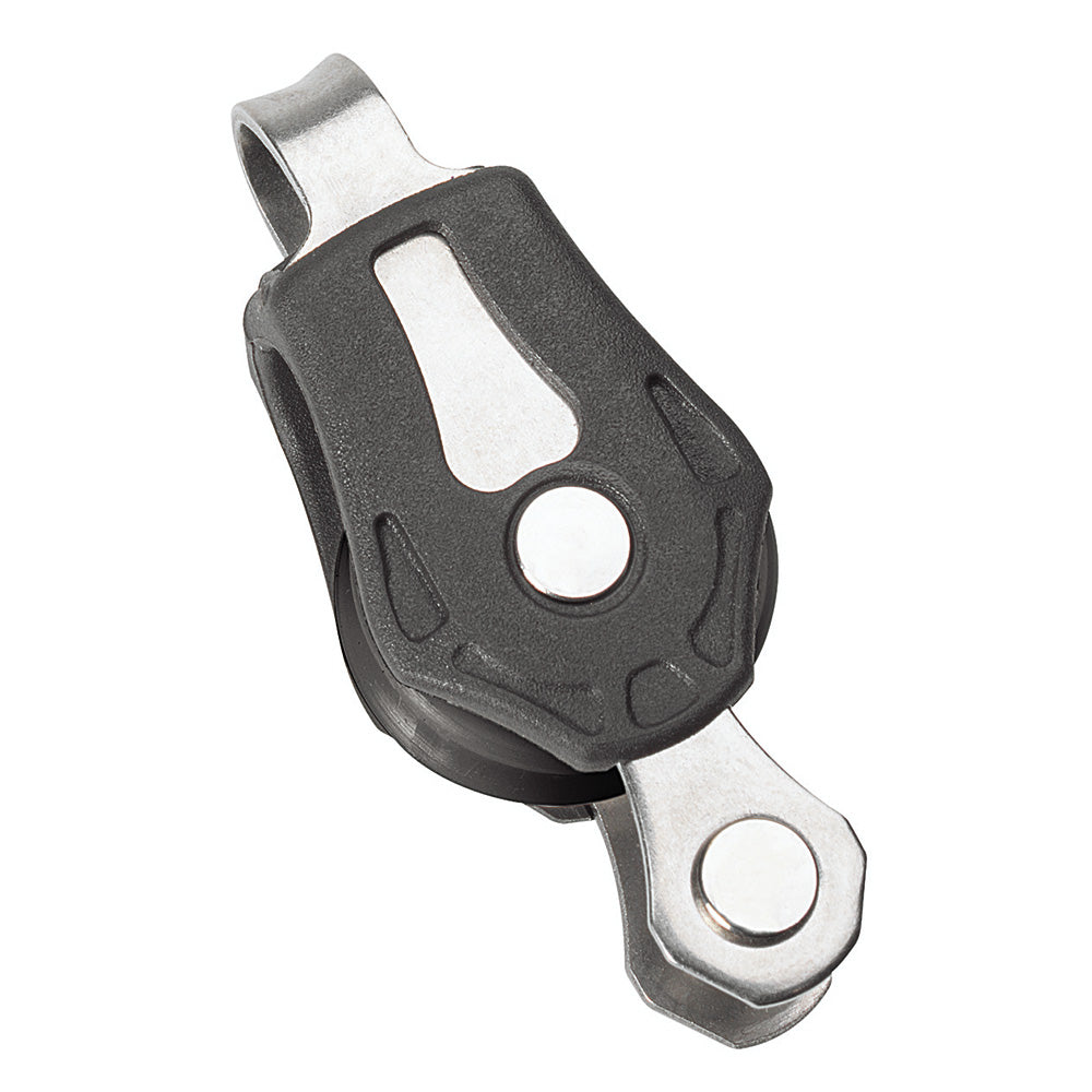 Barton Marine Size 0 20mm Plain Bearing Pulley Block Single Fixed Eye & Becket — marine blocks