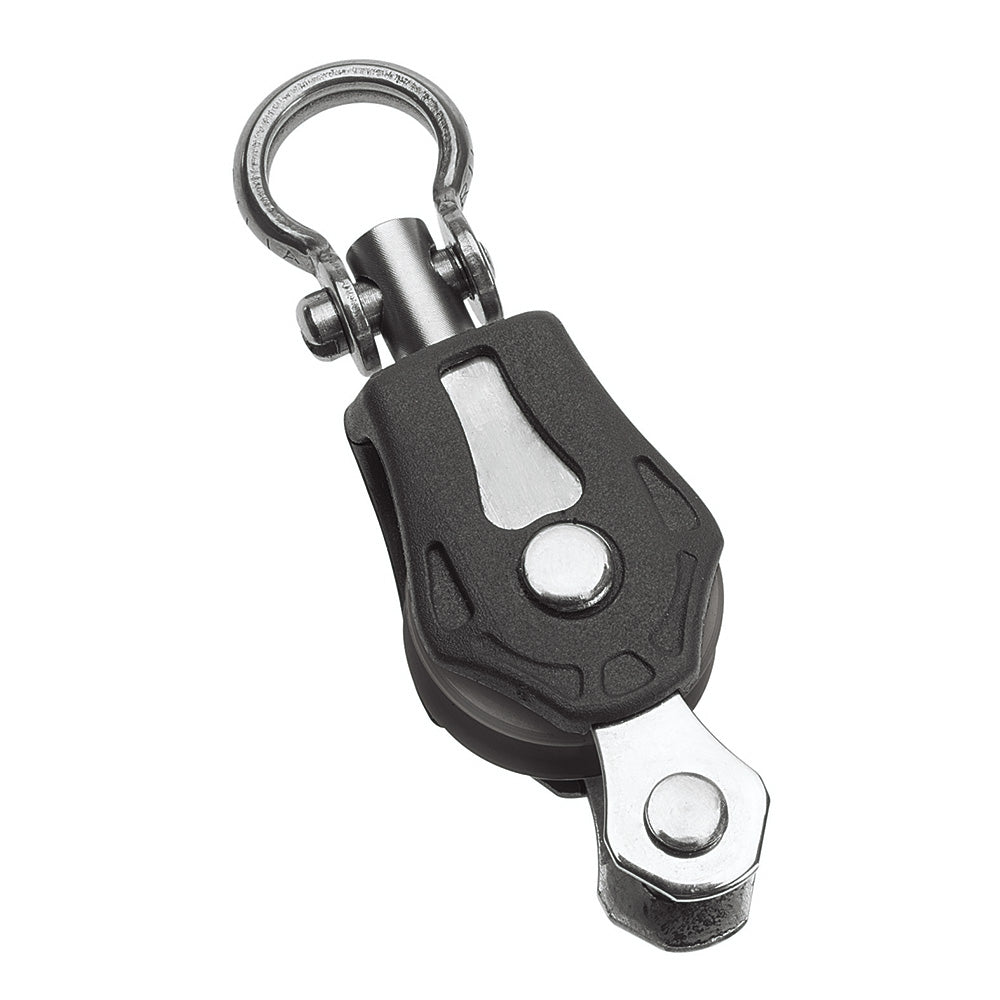 Barton Marine Size 0 20mm Plain Bearing Pulley Block Single Swivel & Becket — marine blocks
