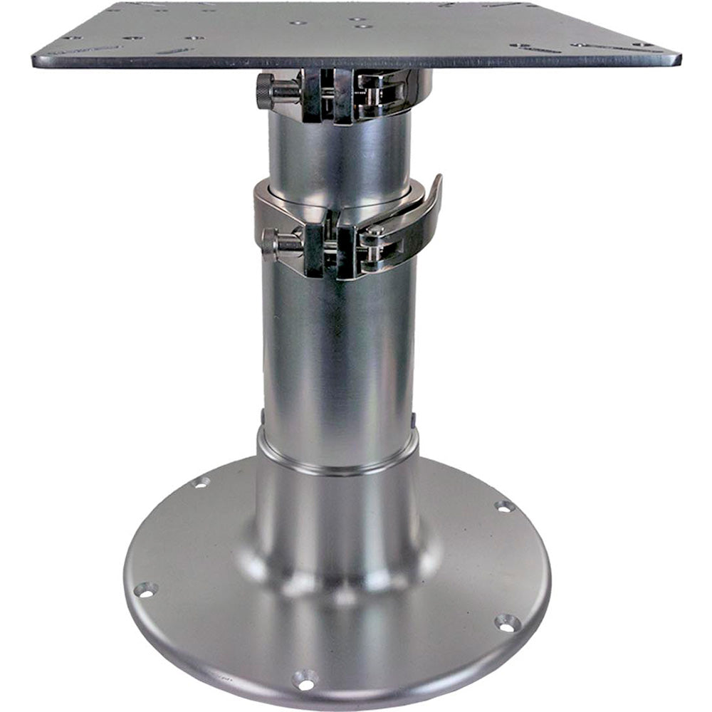 Springfield Marine Springfield Pedestal - 3-Stage Table - 16"-30" - Brite Dip — marine deck / galley