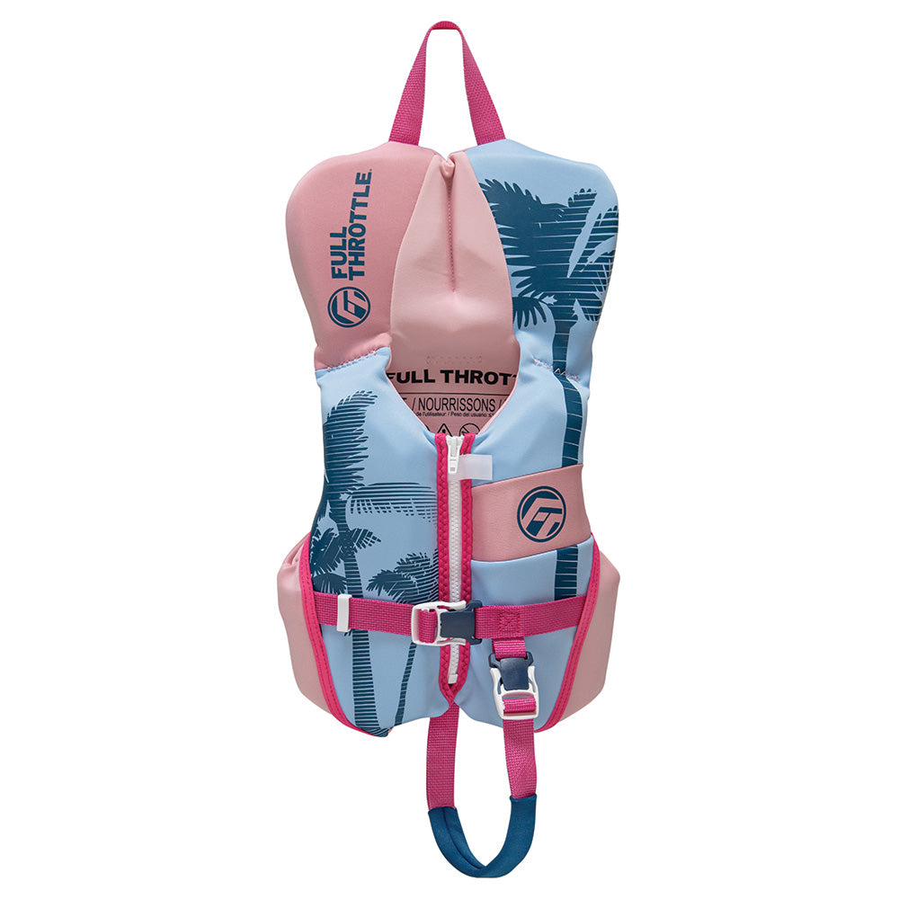 Full Throttle Infant Rapid-Dry Flex-Back Life Jacket - Pink — marine watersports